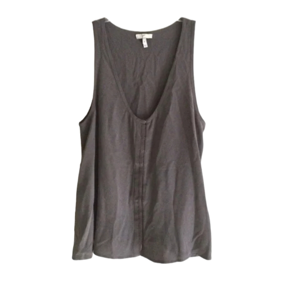 Joie Tops - EUC Joie Silk Sleeveless Hook and Eye Front Top sz L